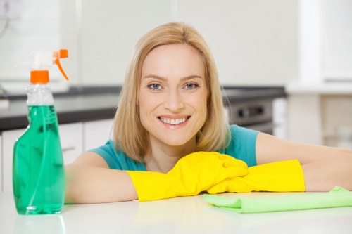 Professional carpet cleaner preparing a service appointment