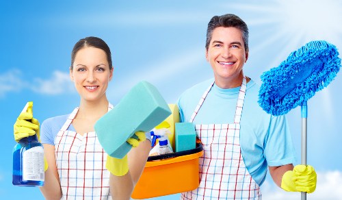 Cleaner using training and protective measures during carpet care